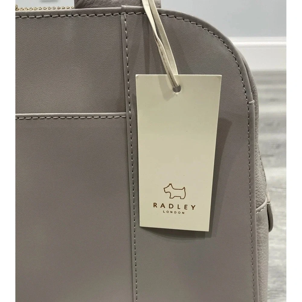 Radley London Ladies Millbank Ziptop Multiway Handbag Grey Smooth Leather‎ NWT